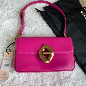 Rebecca Minkoff Fuchsia Shoulder Bag with Gold Accent